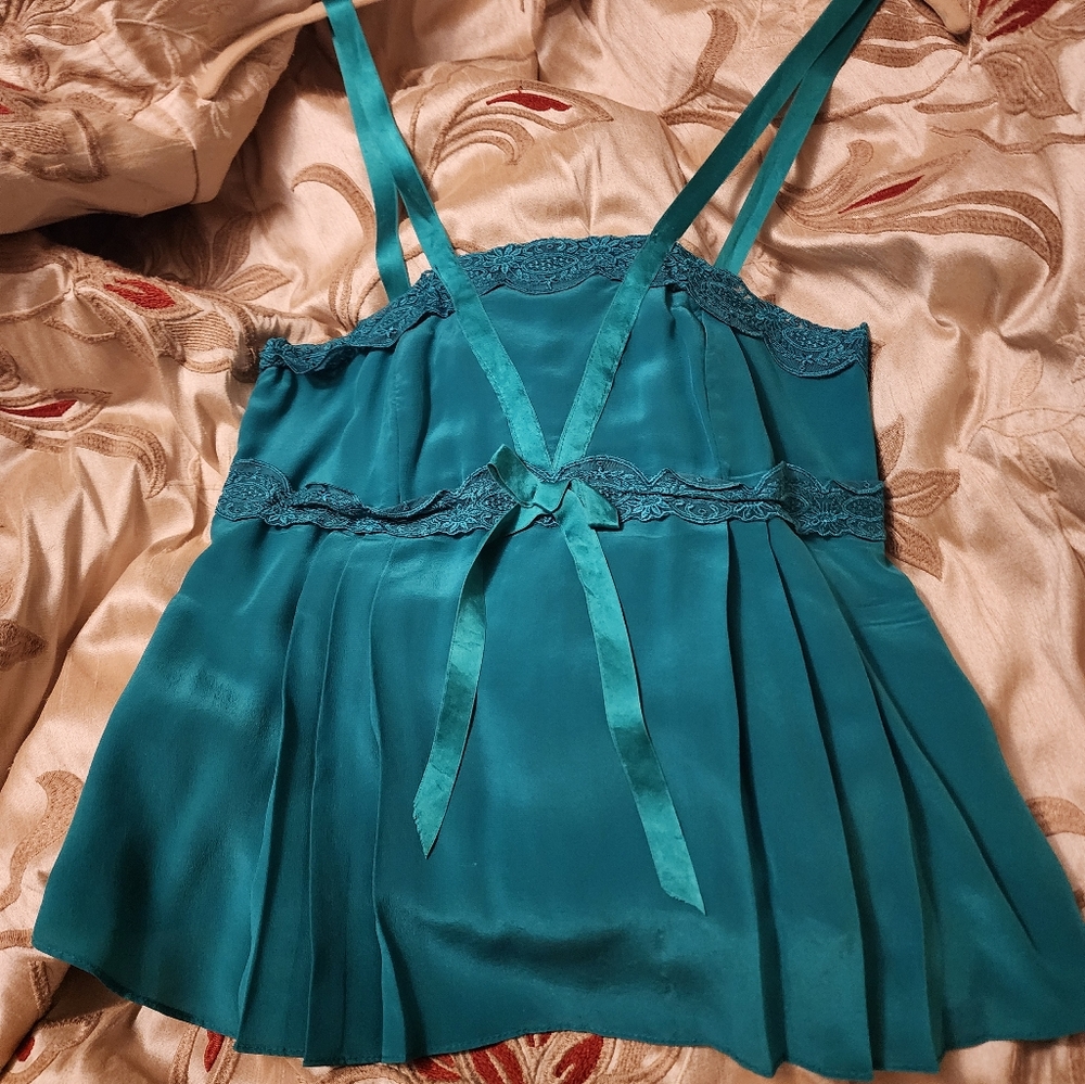 Turquoise blue top, camisole